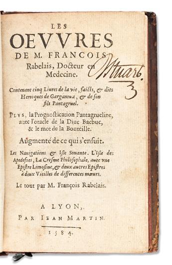 Rabelais, François (c. 1494-1553) Les Oevvres.